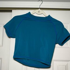 Blue BuffBunny crop top